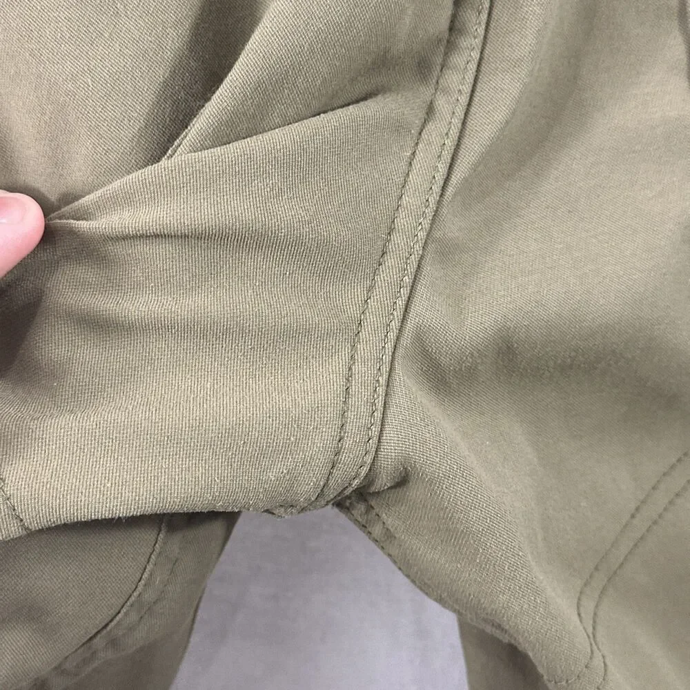 LIVSN Ecotrek Trail Pants Olive Green Mens Sz 38x30L Gorpcore Outdoor Hiking